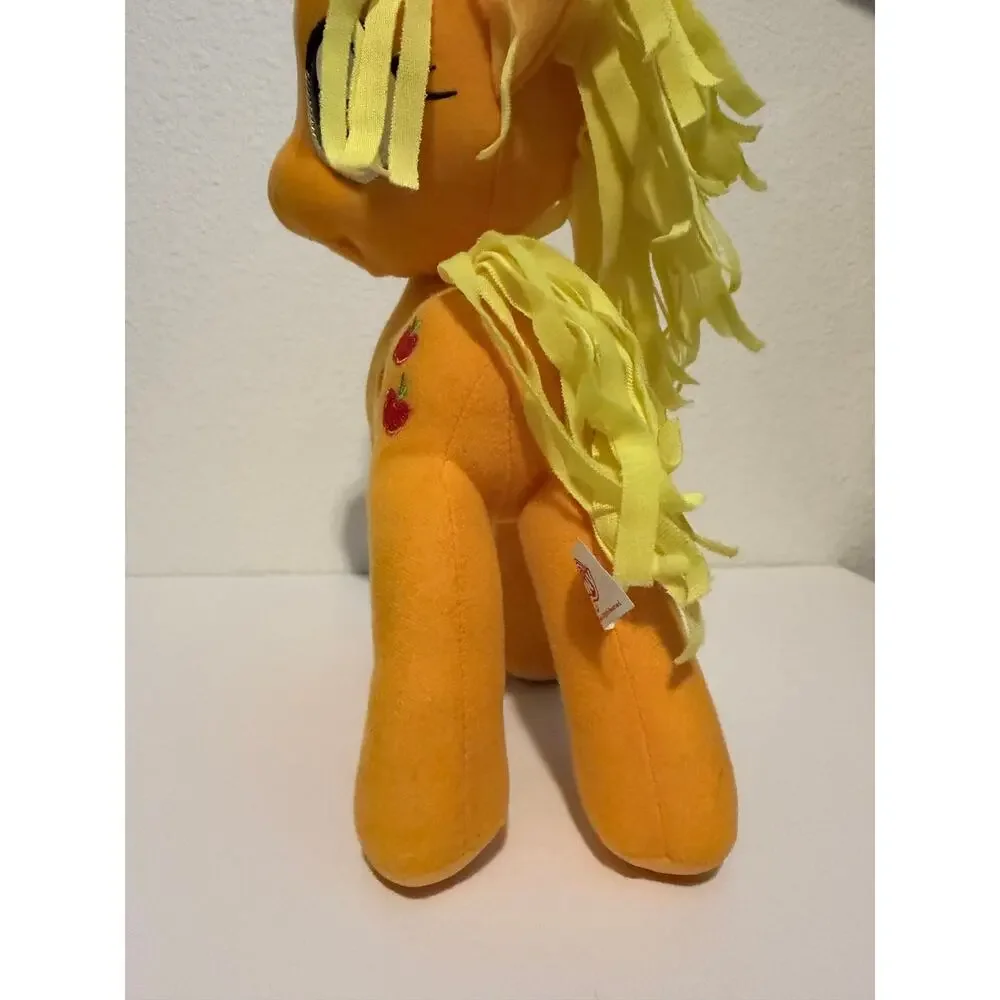 My Little Pony Applejack Stuffed Animal Plush Toy Yellow with Apples NWT